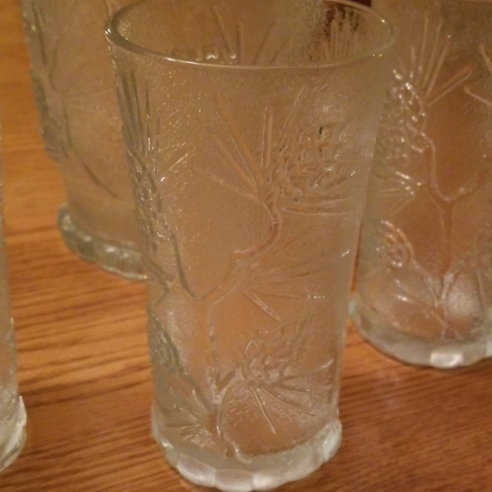 Vintage Tiara glassware Ponderosa Pine